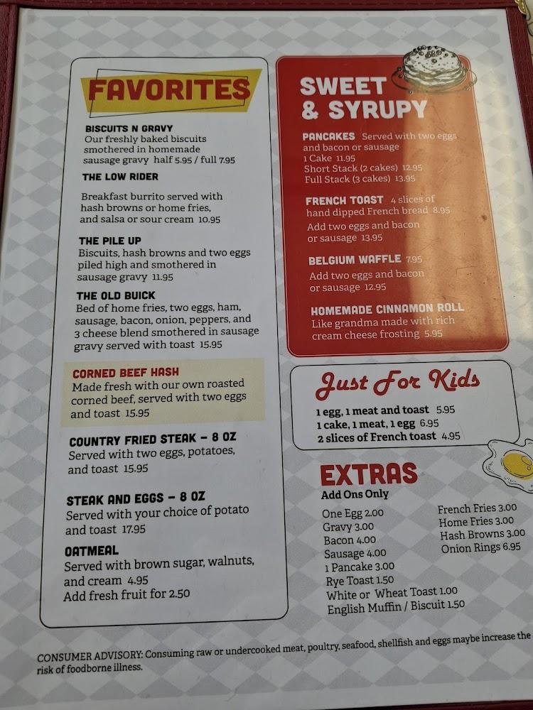 Becky Thatcher's Diner Menu image 1